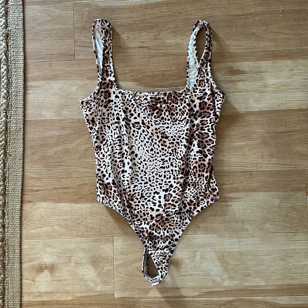 Shoedazzle Leopard Tank Bodysuit